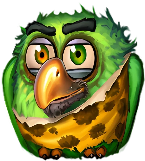 Pirots 3 green collector bird