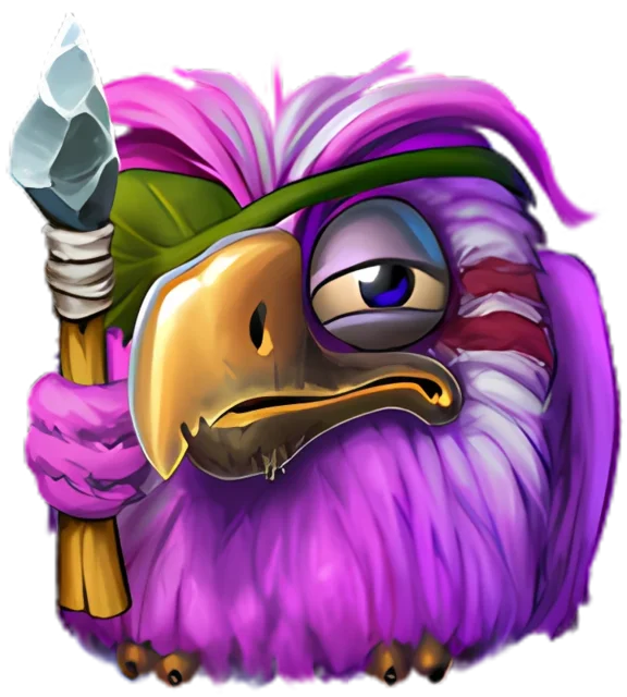 Pirots 3 violet collector bird