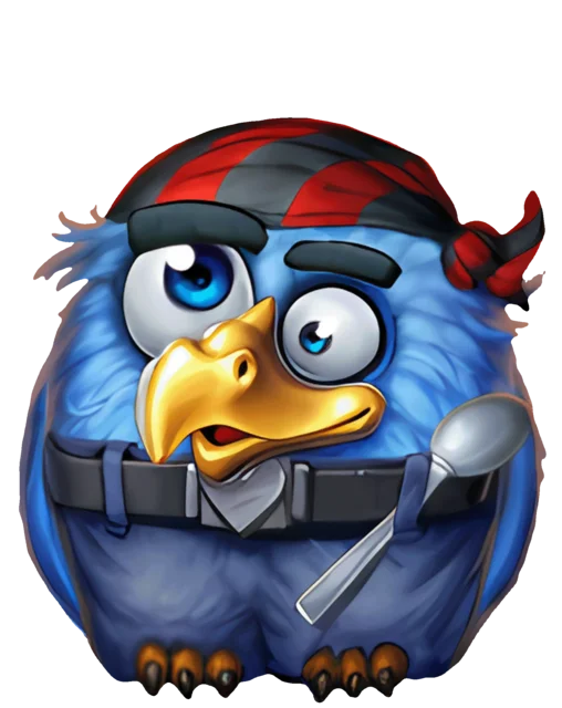 Pirots 5 blue collector bird