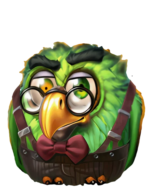 Pirots 5 green collector bird