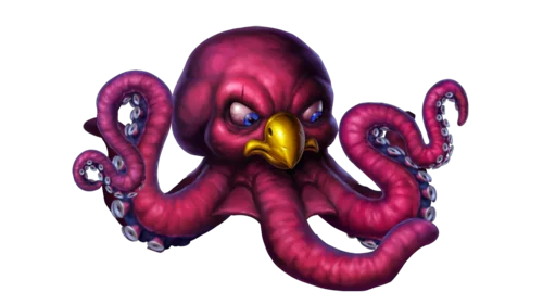 The Kraken, the sea monster boss added to Pirots 5's second world